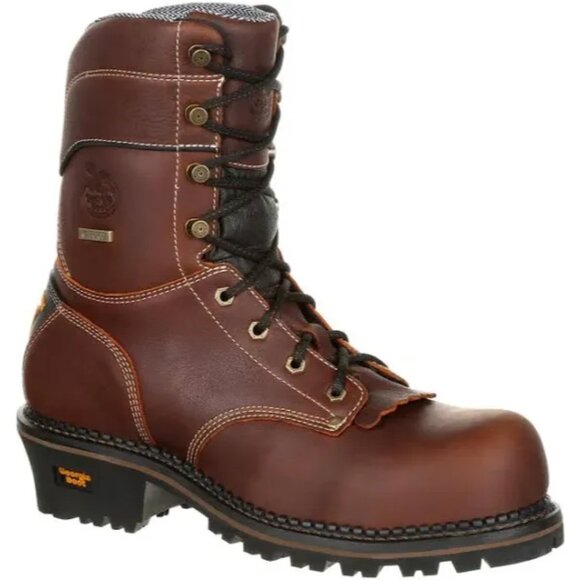 Georgia Boot Men's  AMP LT Logger Composite Toe Waterproof Work Boot GB00236 - Picture 1 of 7